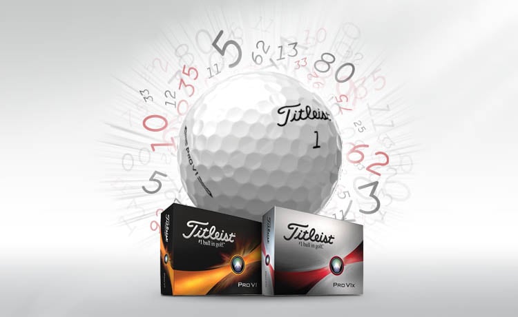 Titleist Speciellt spelnummer Pro V1 och Pro V1x Golfbollar