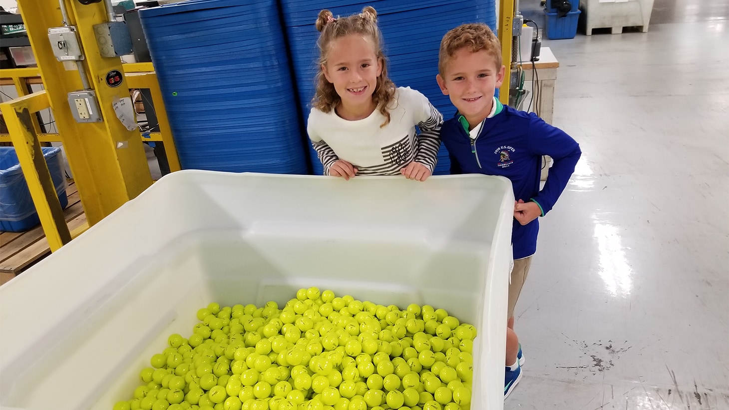 Ansley (left) and Chase Howell (right) at Titleist...