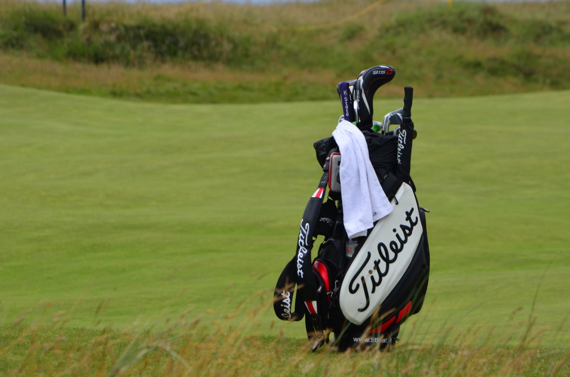 Titleist Brand Ambassador Robert Strebb bag on the...